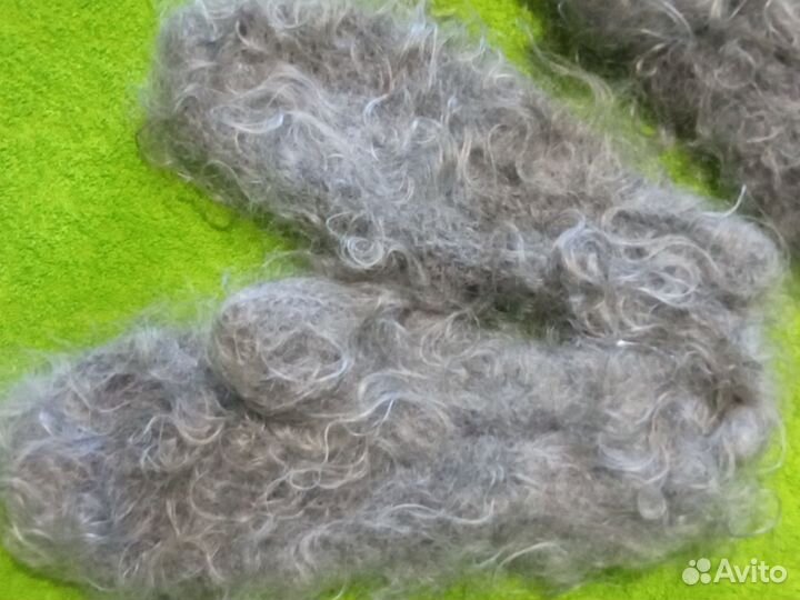 Пуховые варежки-рукавички 