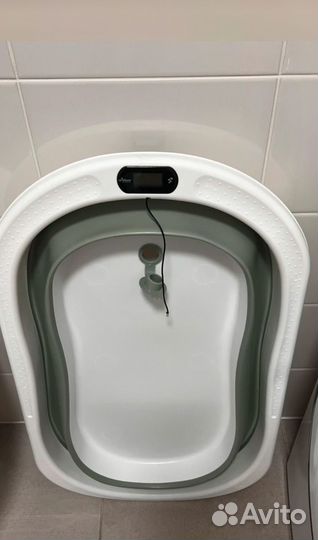 Ванночка для купания с термометром складная