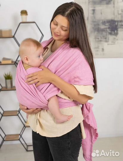 Слинг шарф для новорождённого переноска 5м