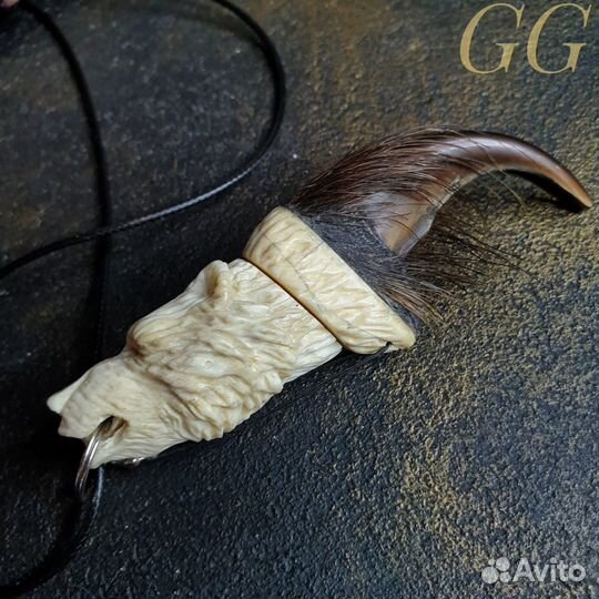 Флеш-карта USB (бивень мамонта,рог лося,коготь мам