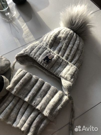 Комплект шапка и снуд детский