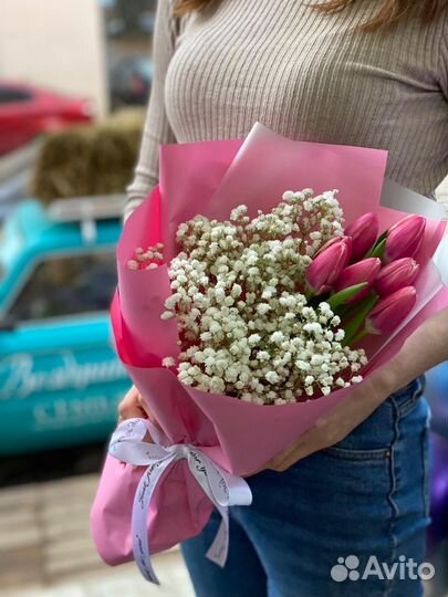 Букет-комплимент из свежих цветов