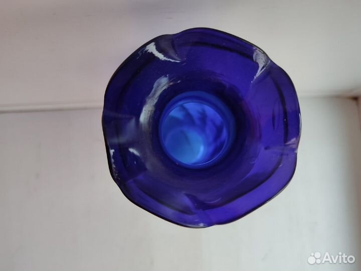 Ваза синее стекло, СССР