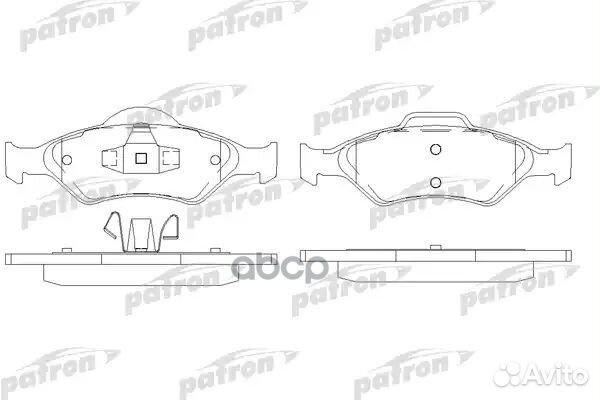 Колодки тормозные дисковые передн ford: fiesta