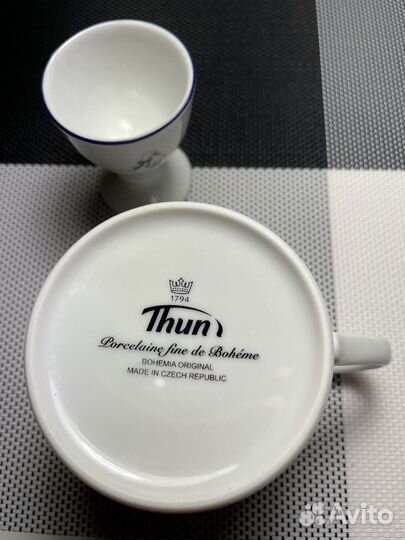 Кружка, подставка для яйц фарфор Чехия