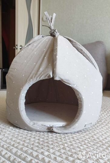 Домик и лежак для кота 2 в 1