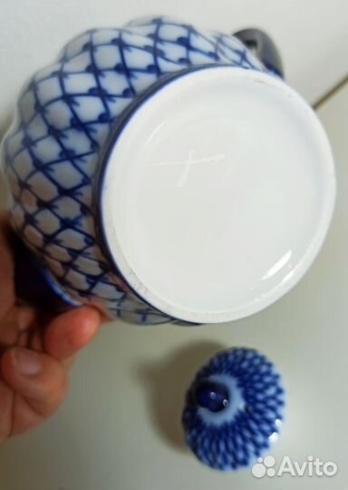 Сервиз кобальтовая сетка лфз