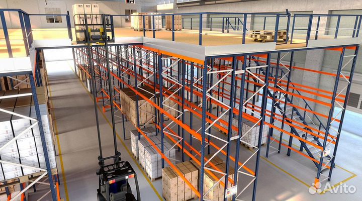 Мезонин для складских помещений