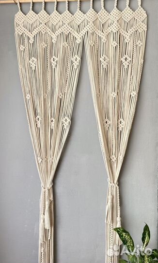 Шторы и занавески макраме