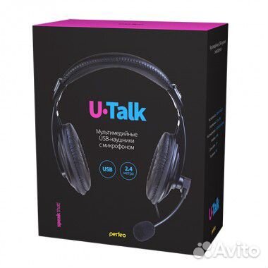 Гарнитура полноразмерная Perfeo U-talk, микрофон