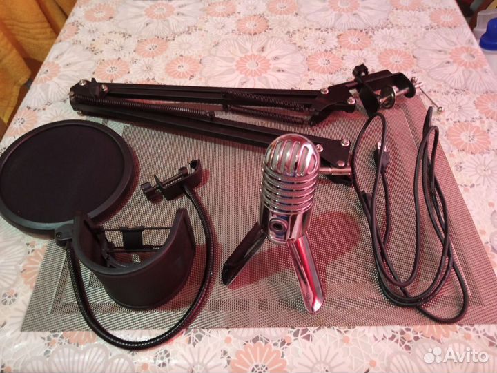 Микрофон Samson Meteor mic и комплектующие