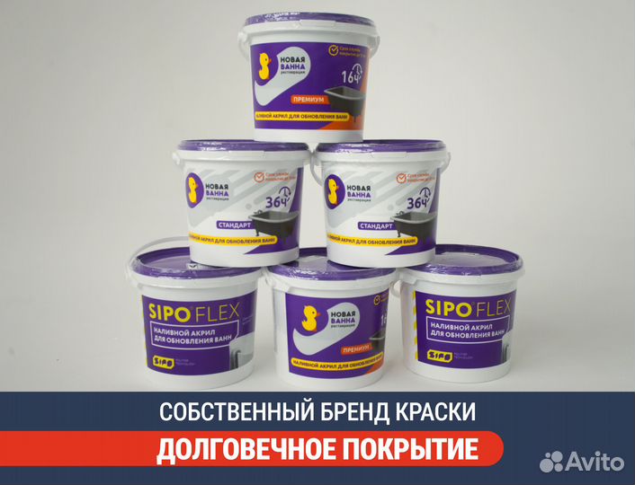 Реставрация ванны акрилом и кварцакрилом