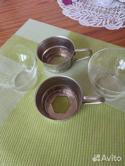 Стаканы с подстаканниками СССР