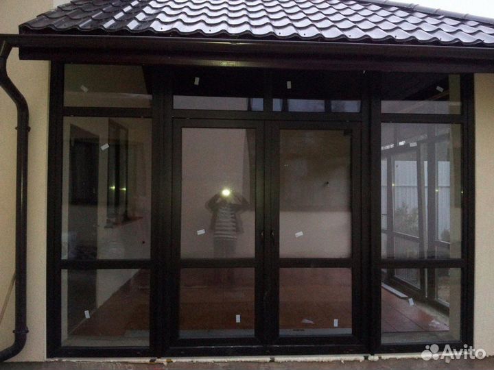 Раздвижное остекление веранды