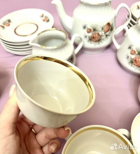 Чайный сервиз СССР шишки