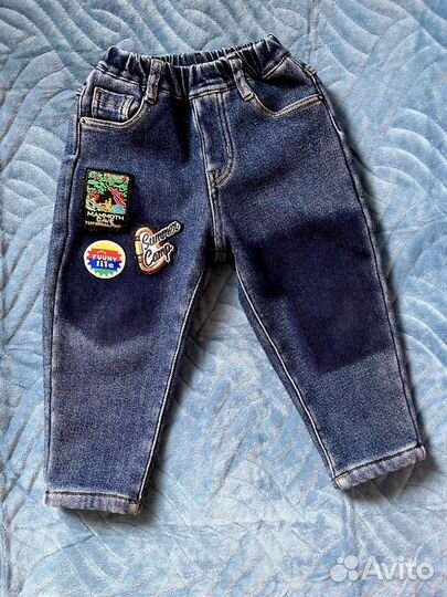 Джинсы утепленные детские