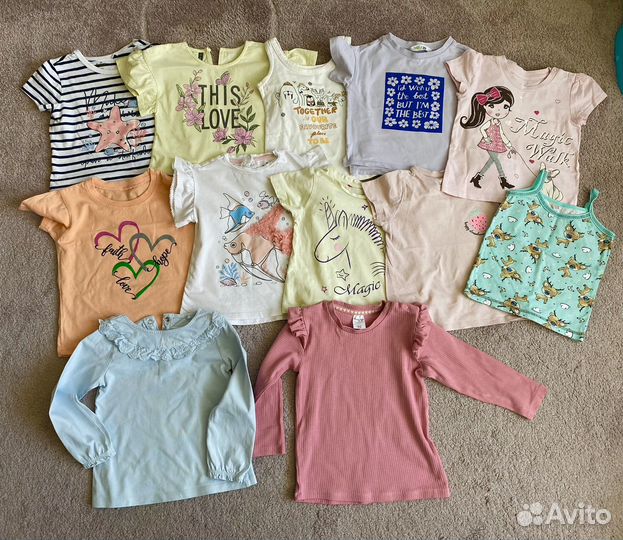 Большой пакет одежды для девочки