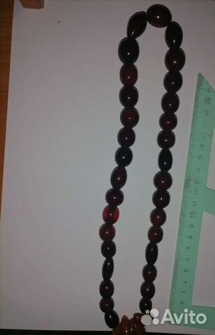 Старинные янтарные бусы 40 х годов прошлого века