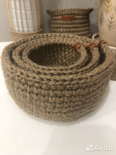 Корзина из джута