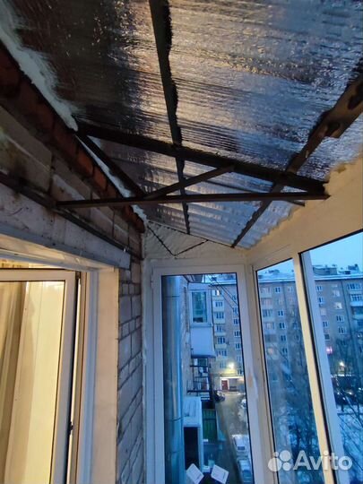 Крыша на балкон лоджию