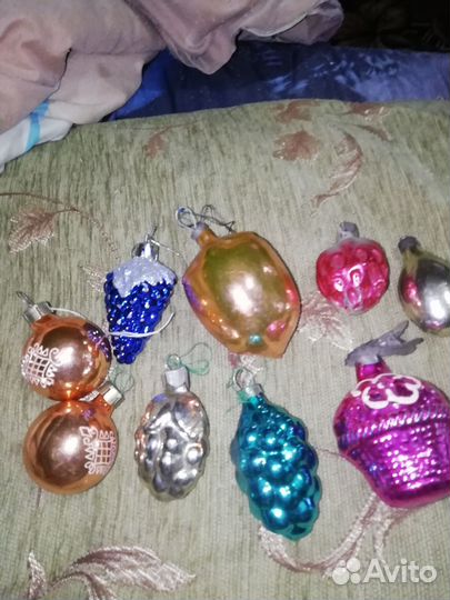 Елочные игрушки времен СССР