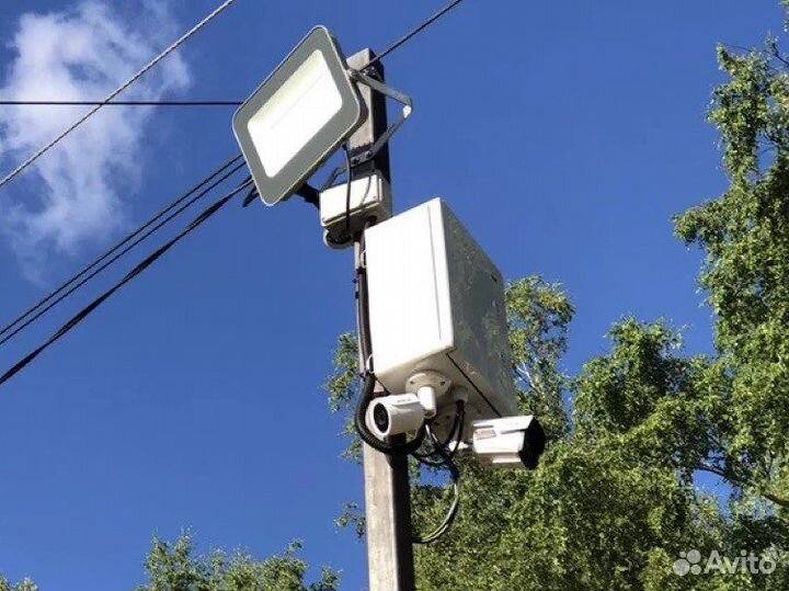 Видеонаблюдение монтаж готовый комплект