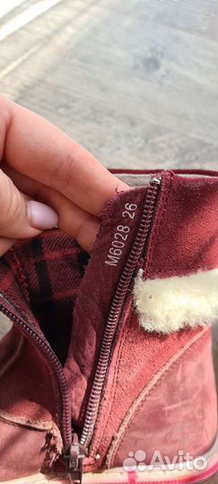 Ботинки для девочки замшевые бу