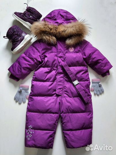 Зимний комбинезон для девочки 80