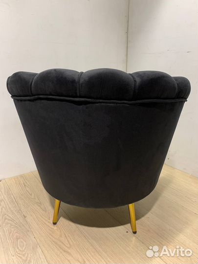 Дизайнерское кресло ракушка Pearl black черный