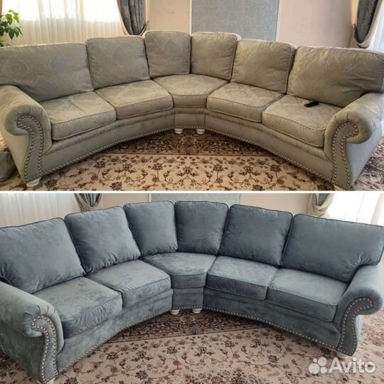 Перетяжка мягкой мебели