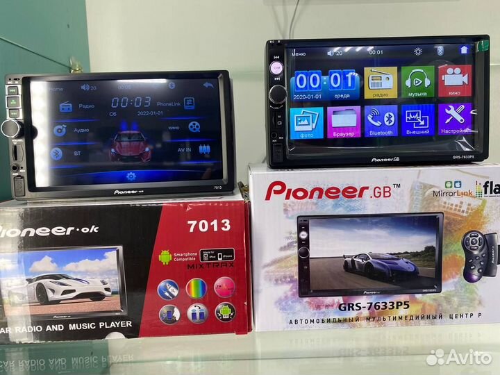 Магнитолы 2 дин 7 дюймов pioneer к1