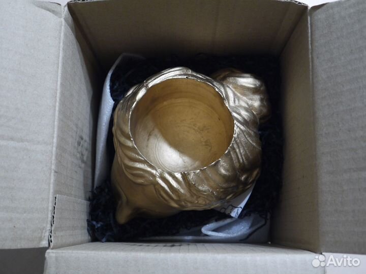 Ваза гипсовая/ дизайнерское кашпо для цветов