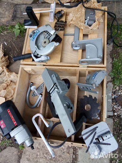 Старинный набор дрель.циркулялка эл.лобзик фуган