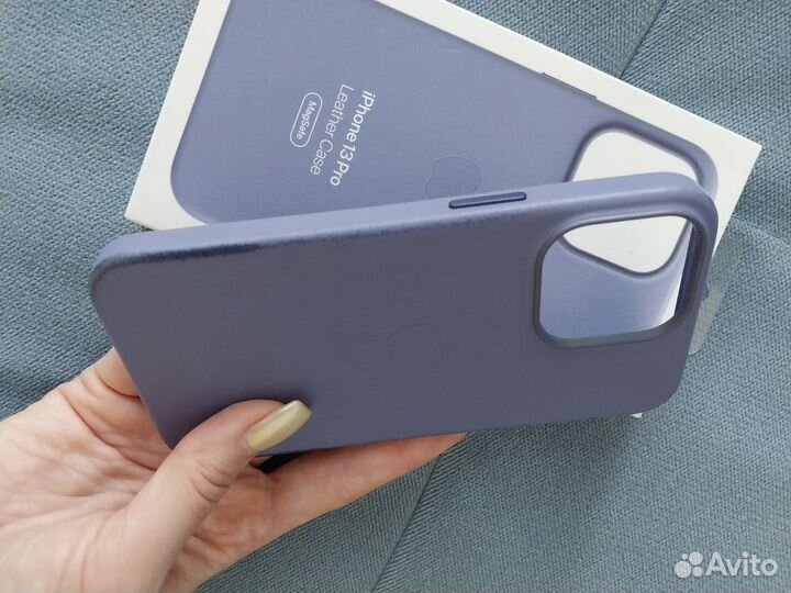 Оригинальный кожаный чехол iPhone 13 pro