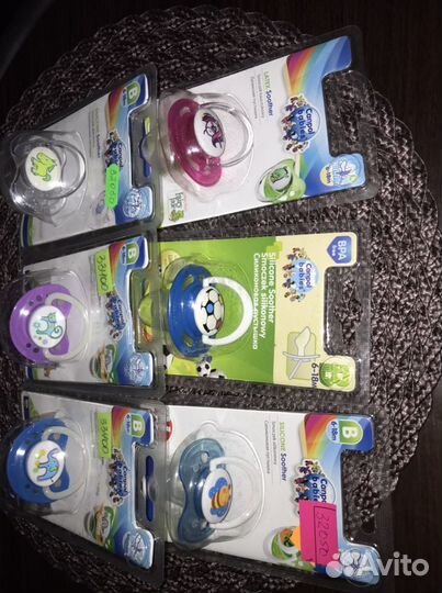 Соски, Контейнер для пустышки, пустышки новые