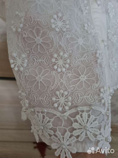 Рубашка молочного цвета