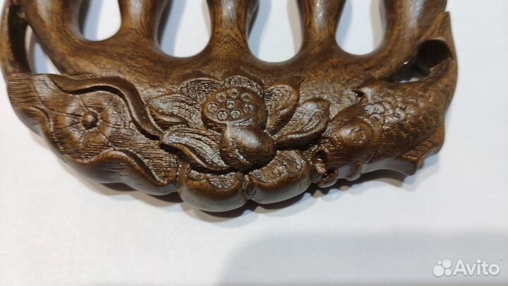 Массажный гребень из сандалового дерева, гуаша