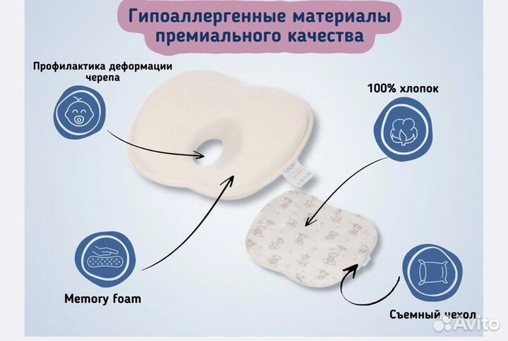 Подушка для новорожденных