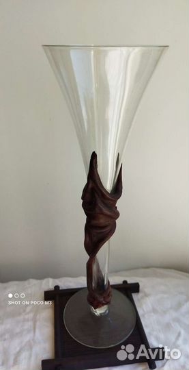 Набор бирдекелей (подставок) для бокалов. Бамбук