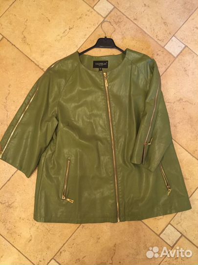 Куртка кожаная (экокожа) женская новая 52 54