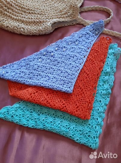 Косынка вязаная