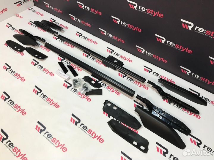 Рейлинги Toyota Lexus GX470 Черные U2132