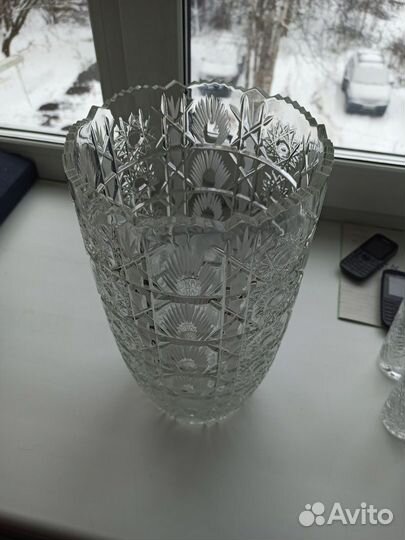 Ваза хрусталь 32 см