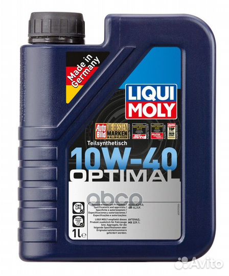Масло моторное liqui moly Optimal 10W-40 SL/CF