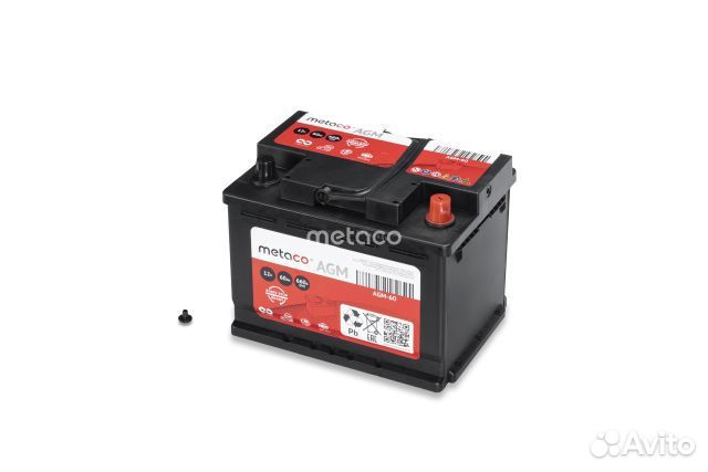 Аккумулятор Metaco 60 Ah 660 A (R) AGM(S-Stop+Реку