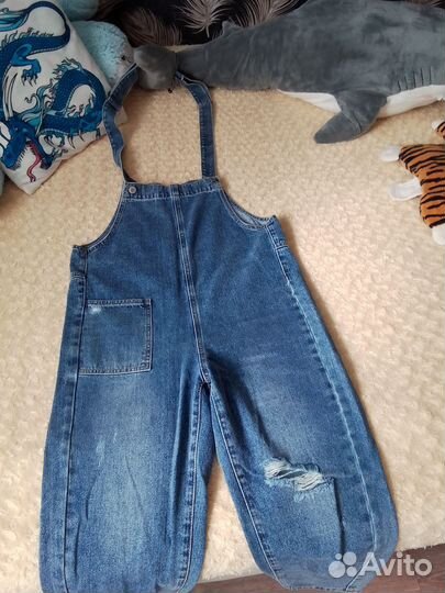 Джинсовый комбинезон женский 46 48