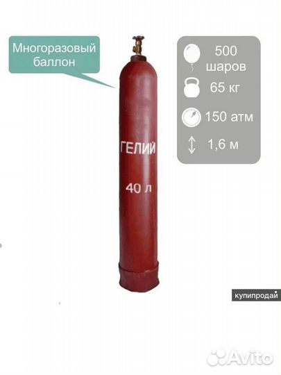 Баллон гелий для шаров