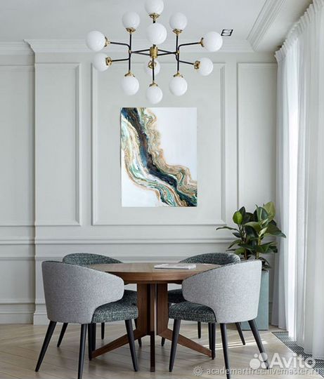 Интерьерная картина с эпоксидной смолой