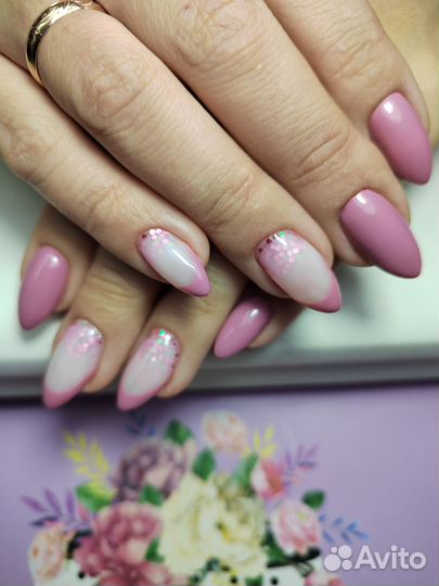 Маникюр, наращивание на дому