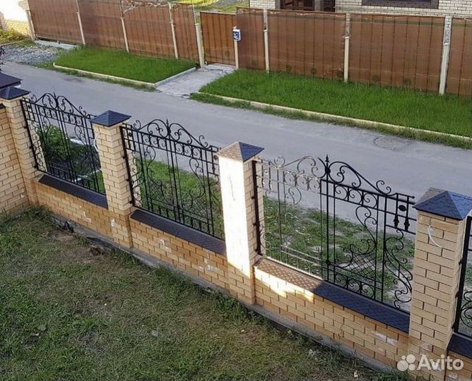 Парапет на забор заглушка ширина на 1 кирпич